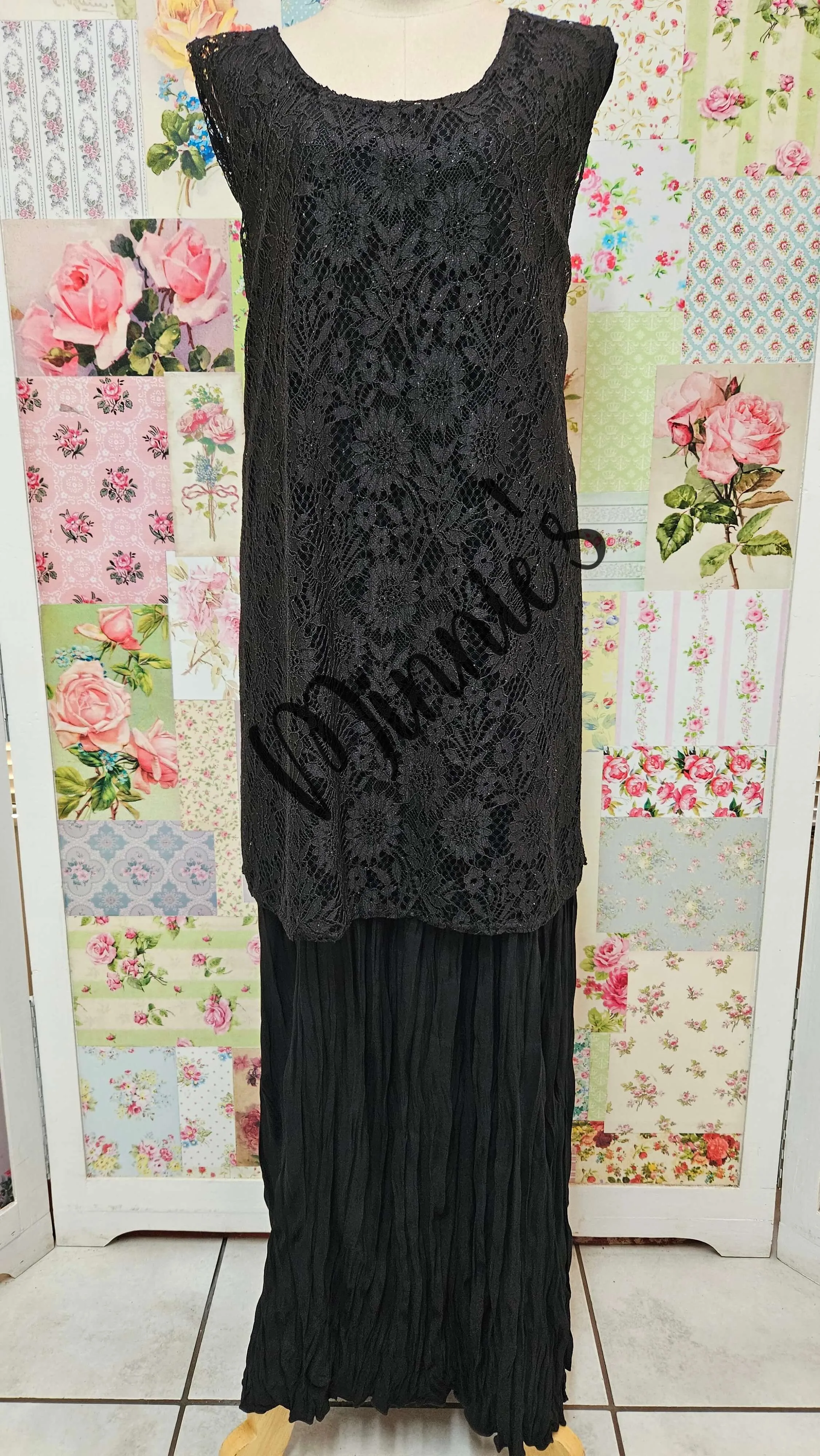 Black 3-Piece Dress Set LR0598