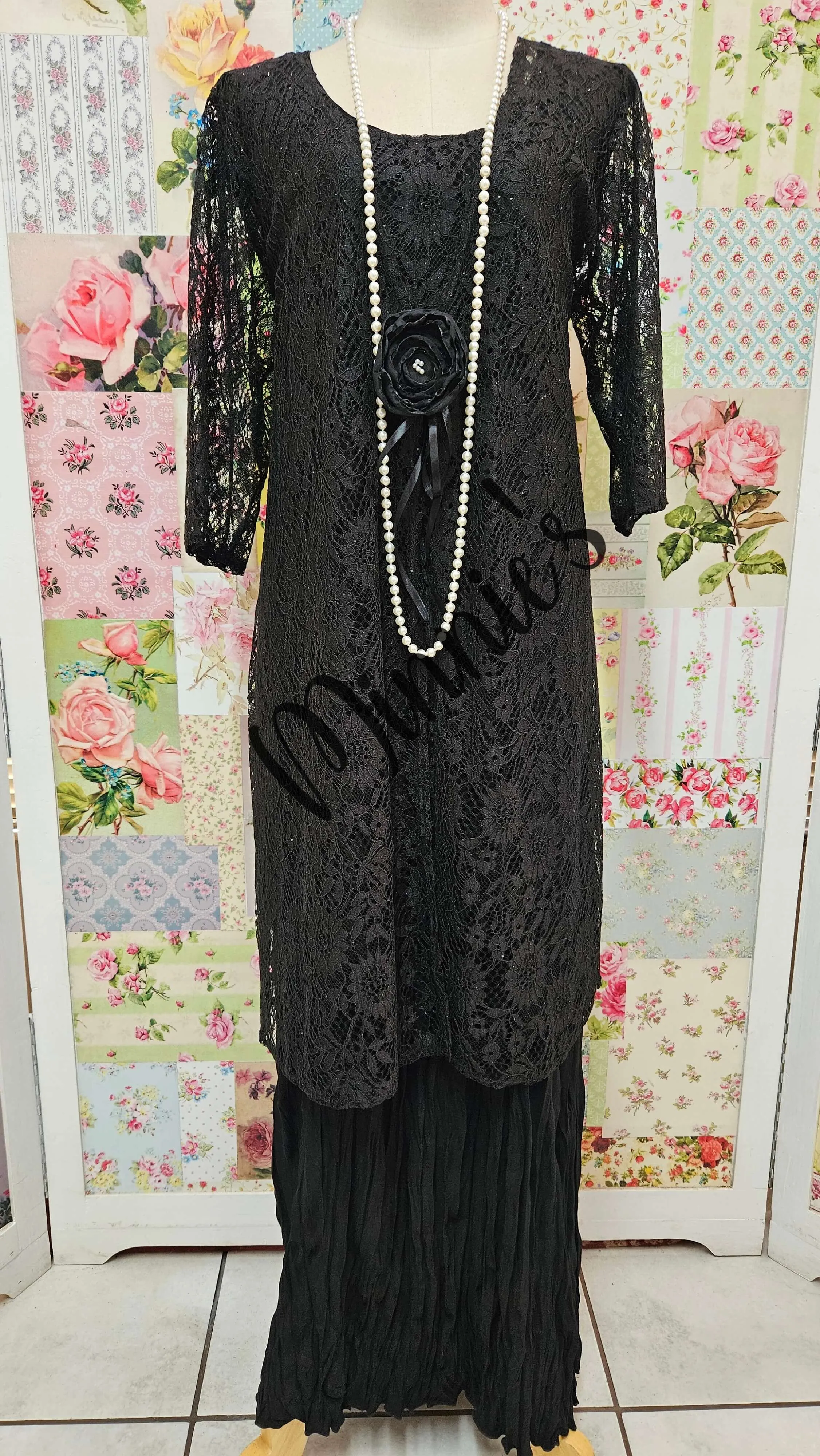 Black 3-Piece Dress Set LR0598