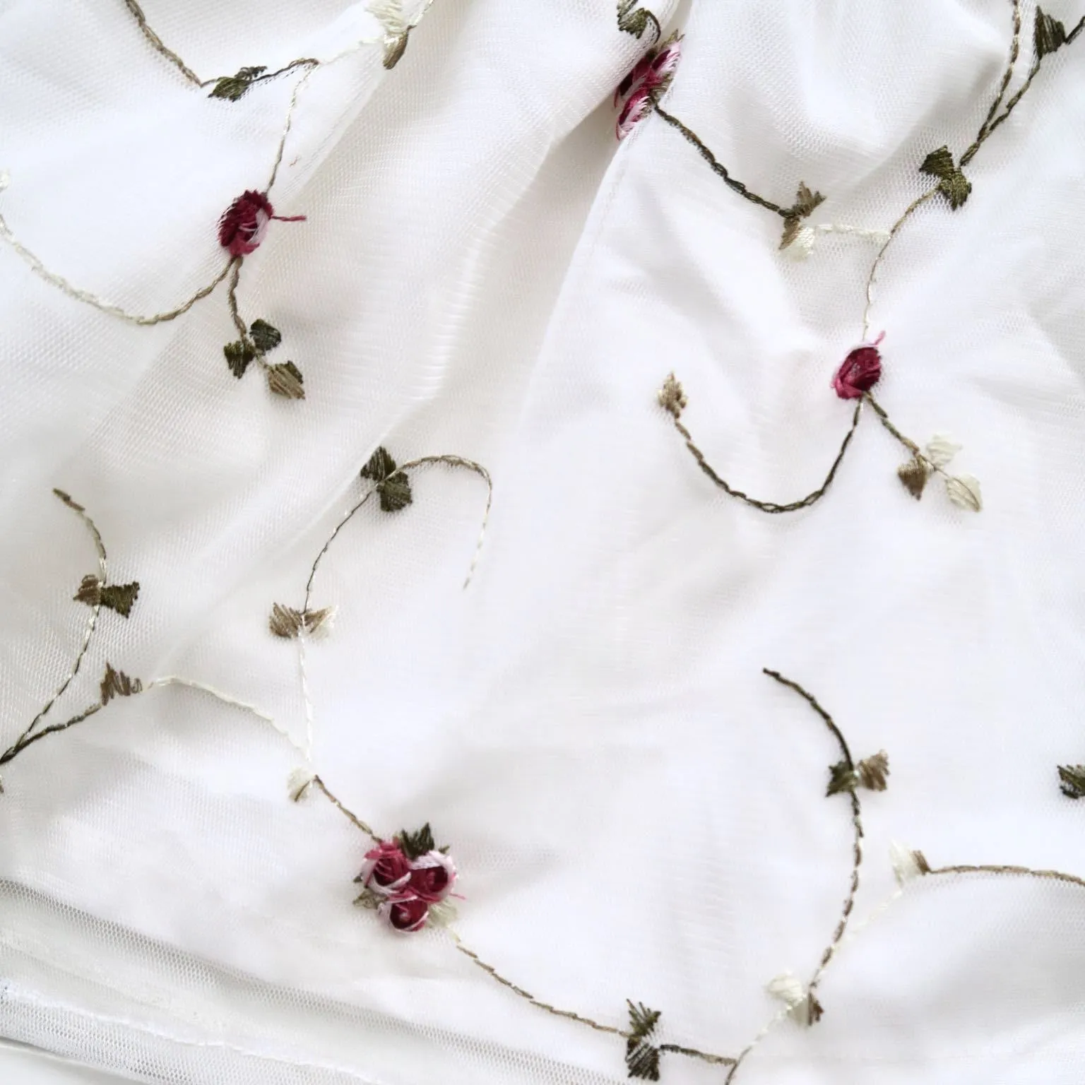 Lotus Dress in Rose Vine Tulle